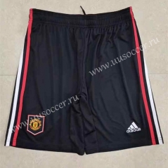 2022-23 Manchester United  Away Black Thailand Soccer Shorts