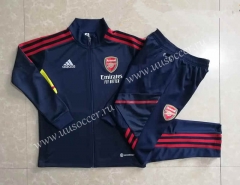 2022-23  Arsenal Royal Blue Kids/Youth Thailand Soccer Jacket Uniform -815