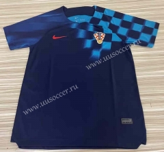 2022-23 World Cup Croatia Away Blue Thailand Soccer Jersey-7138
