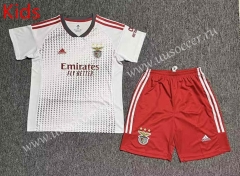 2022-23  Benfica 2nd White Kid/Youth Soccer Uniform-3162