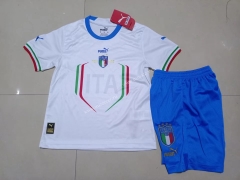 2022-23  Italy Away White  Kids/Youth Soccer Uniform-507