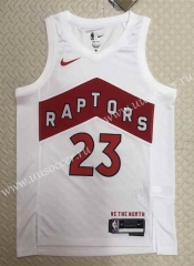 2023 NBA Toronto Raptors Thunder White  #23  Jersey-311