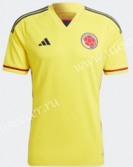 2022-23   Colombia  Home Yellow  Thailand Soccer Jersey