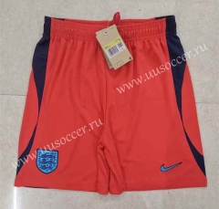2022-23 England  Away Red Thailand Soccer Shorts