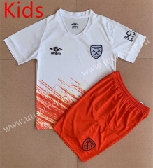 2022-23   West Ham United 2nd Away White  kids Soccer Uniform-AY