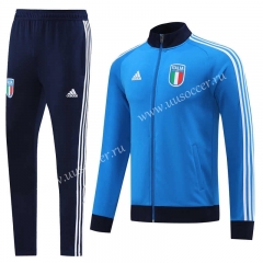2022-23 Italy  Blue Soccer jacket-LH