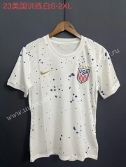 （s-4xl）2023-24  USA White Thailand Soccer Jersey