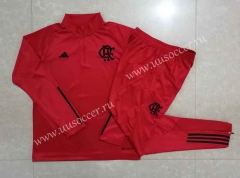 2023-24 Flamengo Red Thailand Tracksuit Uniform-815