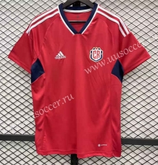 2023-24 Costa Rica Home  Red Thailand Soccer Jersey-7358