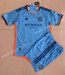 2023-24 New York City Home Blue  Soccer Uniform-AY