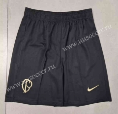 2023-24 Corinthians Black Thailand Soccer Shorts-2886