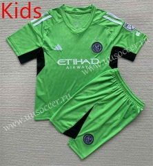 2023-24 New York City Goalkeeper Green kids  Soccer Uniform-AY