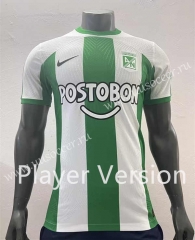 Player version 23-24 Atlético Nacional Home White&Green Thailand Soccer Jersey AAA-518