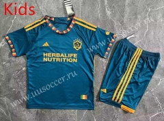 2023-24 Los Angeles Galaxy Away Blue kids Soccer Uniform-8975