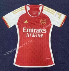 2023-24 Arsenal  Home Red Thailand Female Soccer Jersey AAA-2390