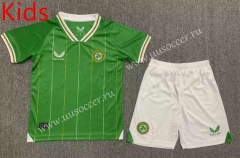 23-24  Ireland Home Green Kid/Youth Soccer Uniform-HR