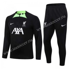 2023-24 Liverpool Black  Kids/Youth Soccer Tracksuit-411
