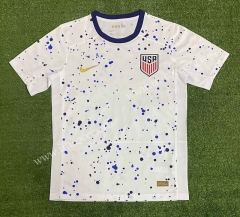 （s-4xl）2023-24  USA Home White Thailand Soccer Jersey-416