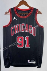 2023 City Version  NBA Chicago Bull Black #91 Jersey-311