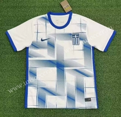 (s-4xl)2023-24 Greece  Home White Thailand Soccer Jersey AAA-1288