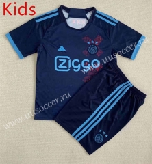 2023-24 Ajax  Royal Blue kids Soccer Uniform-AY