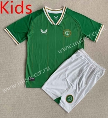 23-24  Ireland Home Green Kid/Youth Soccer Uniform-AY