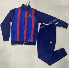 2023-24 Barcelona Red& Blue Soccer Jacket Uniform -4378