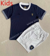 2023-24 Scotland Royal Blue  kids Soccer Uniform-AY