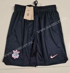 2023-24 Corinthians Home Black Thailand Soccer Shorts
