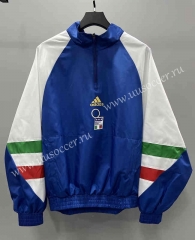 2023-24 Italy Blue  Thailand Soccer Windbreaker -LH