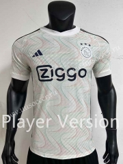 Player version 2023-24 Ajax Away White Thailand Soccer Jersey AAA-8407