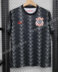 2023-24   Corinthians  Black Thailand Soccer Jersey AAA-888