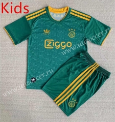 2023-24  concept version Ajax  Green kids Soccer Uniform-AY