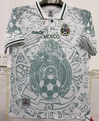 Retro Version 1999 Mexico Away White Thailand Soccer Jersey AAA-1332