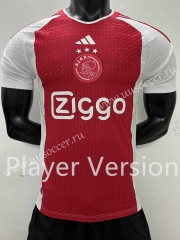 Player version 2023-24 Ajax Home Red Thailand Soccer Jersey AAA-6886