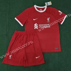 Correct version 2023-24 Liverpool Home  Red Thailand Soccer Uniform-3454