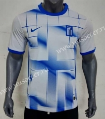 (s-4xl)2023-24 Greece  Home White Thailand Soccer Jersey AAA-416