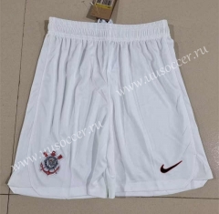 2023-24 Corinthians Away  White Thailand Soccer Shorts