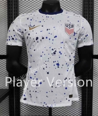 Player Version 2023-24 USA Home White Thailand Soccer Jersey-888