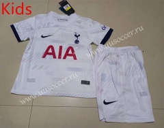 2023-24 Tottenham Hotspur Home White  Youth/Kids Soccer Uniform-507