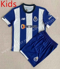 2023-24  Porto Home Blue  kids Soccer Uniform-AY
