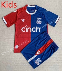 2023-24 Crystal Palace Home Red&Blue  kids Soccer Uniform-AY