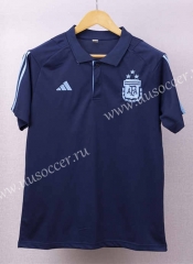 2023-24 Argentina Royal Blue Thailand Polo Shirts -2044