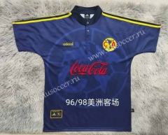 Retro Version96-98 Club America Away Blue Thailand Soccer Jersey AAA-422