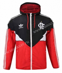 2023-24 Flamengo Red &Black Wind Coat  With Hat-518