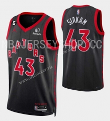 2023 Announcement Version NBA Toronto Raptors Thunder Black #43  Jersey-SN
