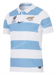 2023 World Cup Argentina Home White & Blue Rugby Jersey