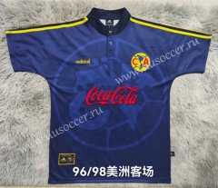 Retro Version98-99 Club America Away Blue Thailand Soccer Jersey AAA-9755