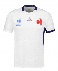 2023 World cup France Away  White  Rugby Jersey