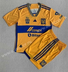 2023-24 Tigres UANL Home Yellow Soccer Uniform-AY